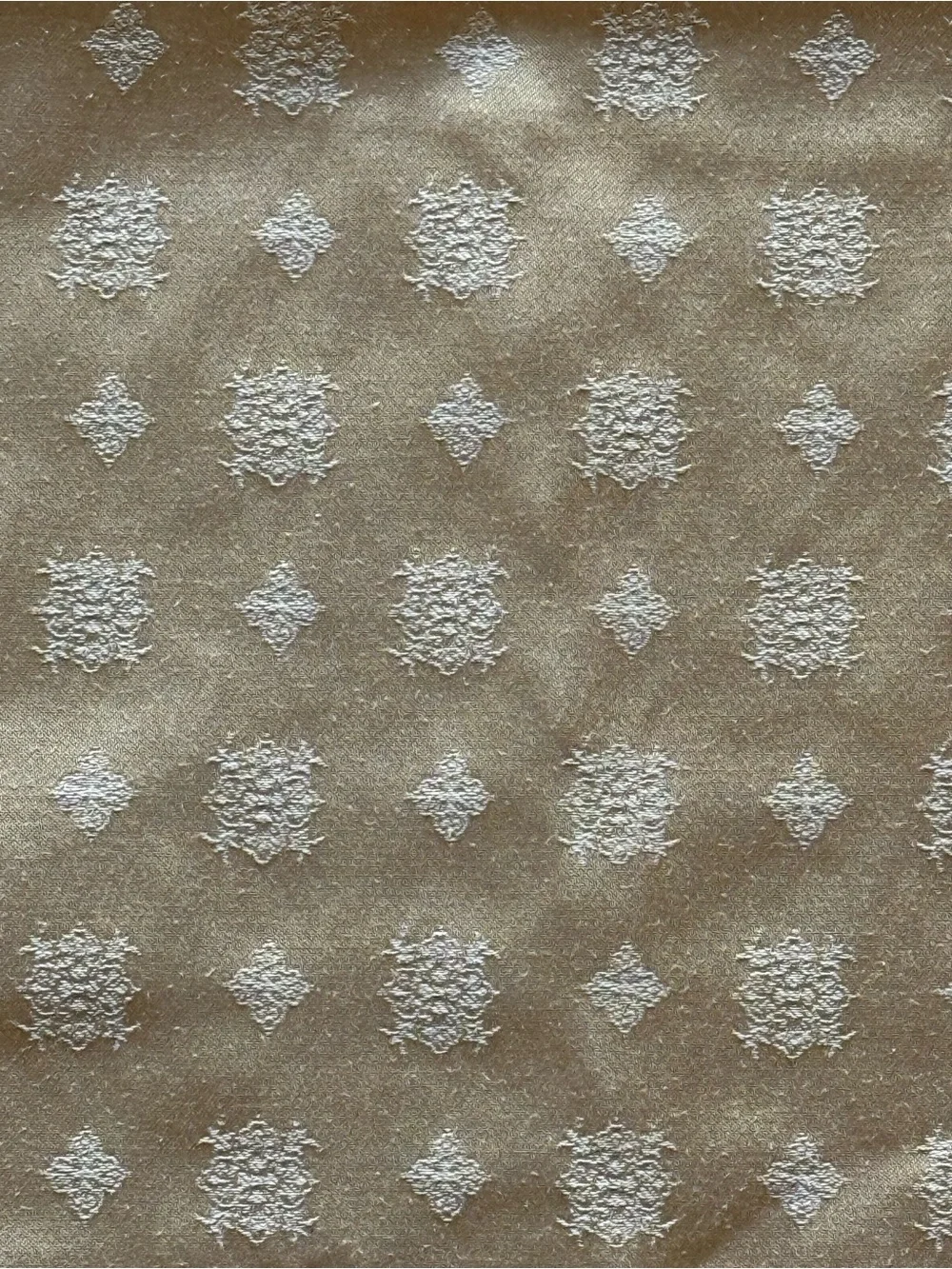 Elegant Cream Jacquard Tablecloth with Intricate Border
